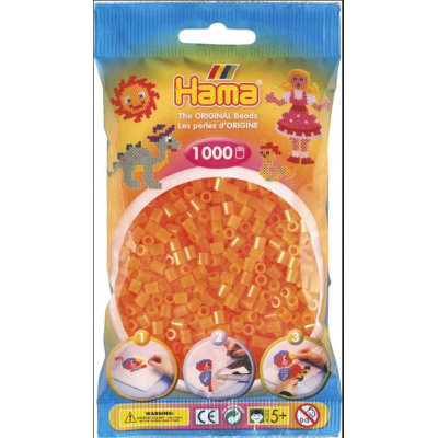 207-38 KORALIKI DO PRASOWANIA HAMA MIDI 1000 POMARAŃCZOWY NEON