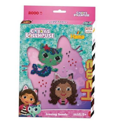 7975 KORALIKI HAMA MIDI ZESTAW KOCI DOMEK GABI 2000EL