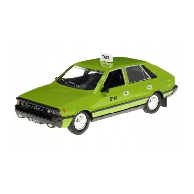 115842 METALOWY POJAZD POLONEZ ZIELONY TAXI PRL MODEL 1:43 DAFFI
