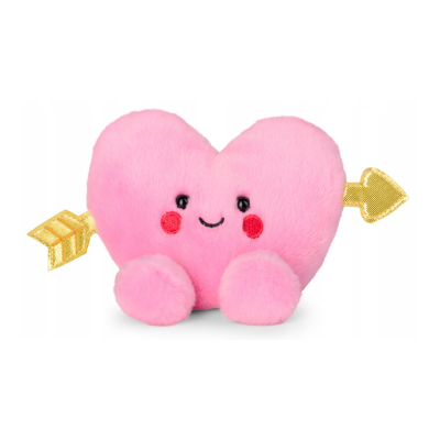 165502 PALM PALS MASKOTKA RÓŻOWE SERCE SERDUSZKO STRZAŁA WALENTYNKI 13 CM