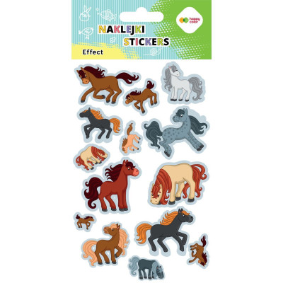 9026690 HAPPY COLOR NAKLEJKI WIELOKROTNEGO UŻYTKU KONIE