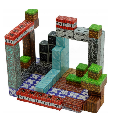 251842 KLOCKI KONSTRUKCYJNE MY WORLD PIXEL PIKSELE 184 EL