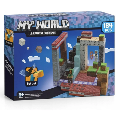 251842 KLOCKI KONSTRUKCYJNE MY WORLD PIXEL PIKSELE 184 EL