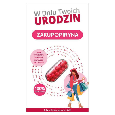 792001 KARNET KARTKA URODZINOWA ZAKUPOPIRYNA