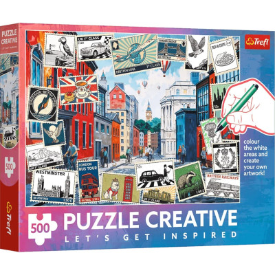 37563 TREFL PUZZLE 500EL CREATIVE POZDROWIENIA Z LONDYNU