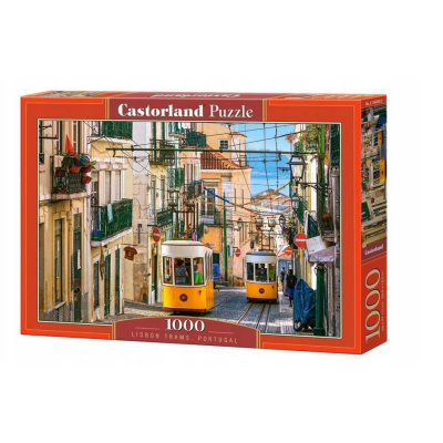 104260 CASTORLAND PUZZLE LIZBONA PORTUGALIA ŻÓŁTE TRAMWAJE 1000 EL