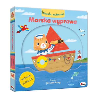 816212 WESOŁE ZWIERZAKI MORSKA WYPRAWA KSIĄŻECZKA Z RUCHOMYMI ELEMENTAMI