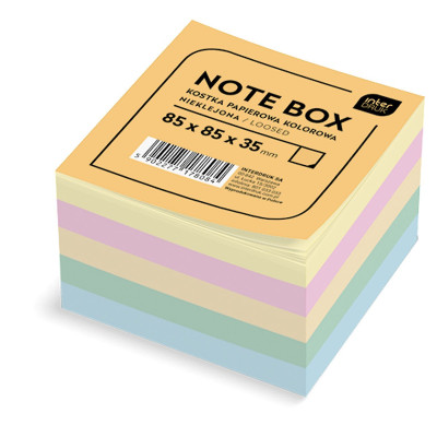 178084 KOSTKA BIUROWA KOLOROWA 8,5CM NIEKLEJONA INTERDRUK