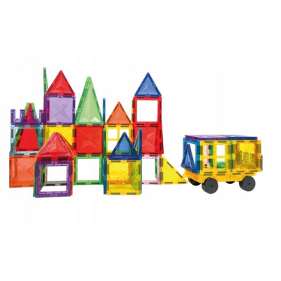 853822 KLOCKI MAGNETYCZNE BUDOWLANE KONSTRUKCYJNE 3D 61 EL HAPPY KIDDO