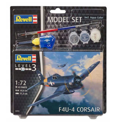63955 REVELL MODEL DO SKLEJANIA SAMOLOT F4U-4 CORSAIR