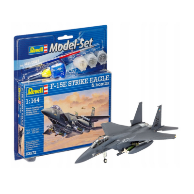 63972 REVELL MODEL DO SKLEJANIA SAMOLOT F-15E STRIKE EAGLE&BOMBS