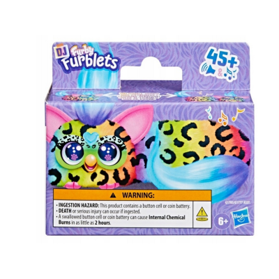 330208 FURBY DJ FURBIŚ RAIN-BOW-KAT ROZCIĄGLIWA MASKOTKA INTERAKTYWNA