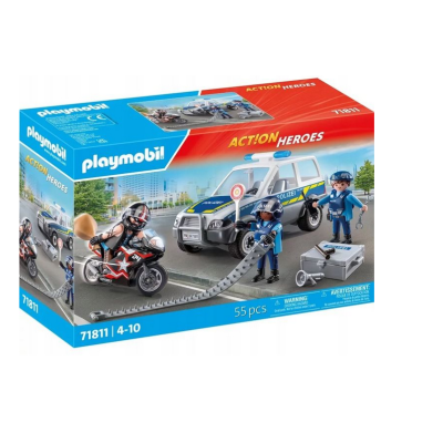 0071811 PLAYMOBIL ACTION POLICJA W POSZUKIWANIU PRZESTĘPCY