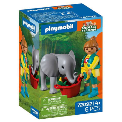 72092 PLAYMOBIL SŁONIĄTKO I OPIEKUN W ZOO ANIMALS & FRIENDS 2026