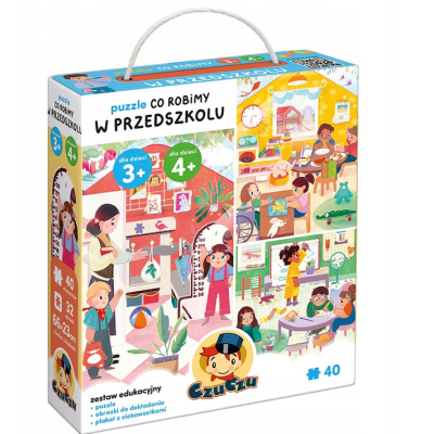 494027 CZUCZU PUZZLE CO ROBIMY W PRZEDSZKOLU 40 EL