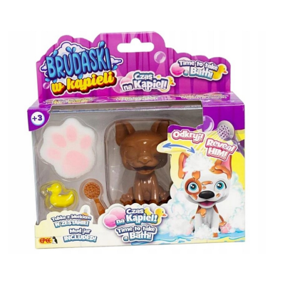 601353 BRUDASKI W KĄPIELI BŁOTKO PIESKI PIESEK BOSTON BIAŁO-ŻÓŁTY EPEE