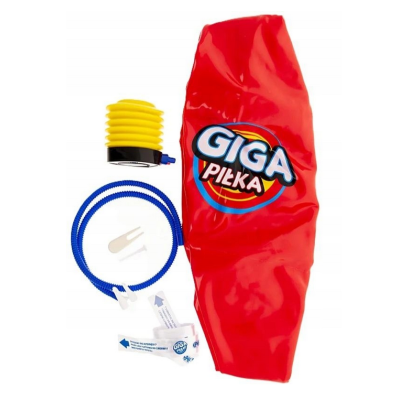 603975 WIELKA GIGA PIŁKA 2,5M OBWODU CZERWONA EPEE