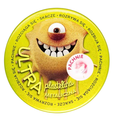 093421 ULTRA PLASTELINA METALICZNA ZŁOTA PACHNĄCA PUSZKA EPEE