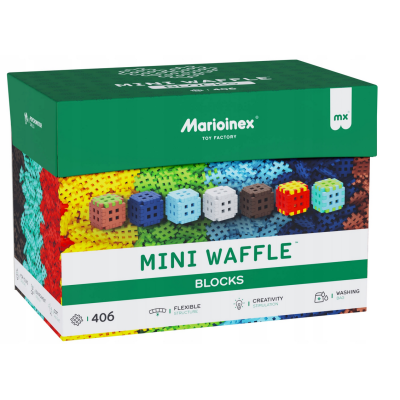 908426 MARIOINEX KLOCKI KONSTRUKCYJNE MINI WAFFLE BLOCKS 406EL
