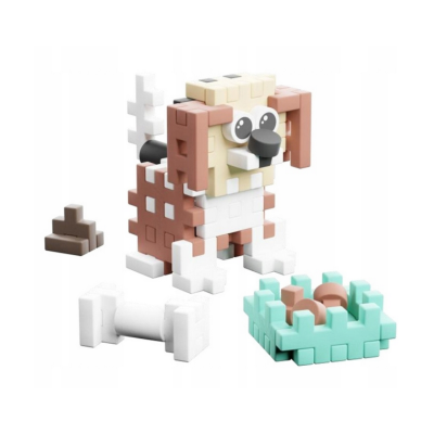 907825 MARIOINEX KLOCKI MINI WAFFLE POCKET PETS ZWIERZĄTKO PIESEK BEAGLE