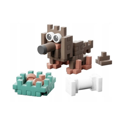 907832 MARIOINEX KLOCKI MINI WAFFLE POCKET PETS ZWIERZĄTKO PIESEK JAMNIK