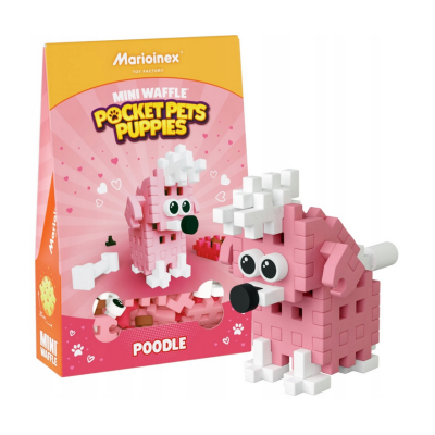 907856 MARIOINEX KLOCKI MINI WAFFLE POCKET PETS PIESEK PUDEL