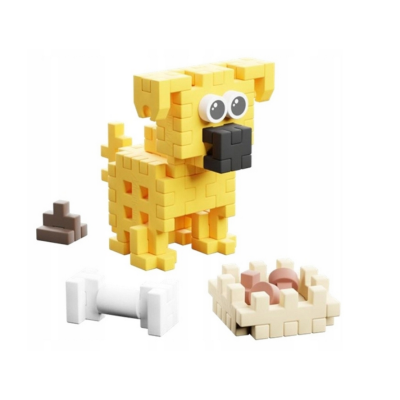 907887 MARIOINEX KLOCKI MINI WAFFLE POCKET PETS PIESEK GOLDEN RETRIEVER