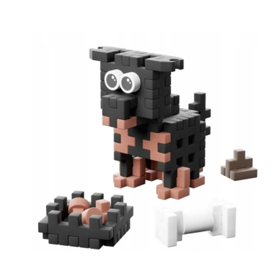907900 MARIOINEX KLOCKI MINI WAFFLE POCKET PETS PIESEK ROTTWEILER