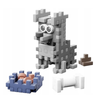 907924 MARIOINEX KLOCKI MINI WAFFLE POCKET PETS PIESEK SZNAUCER