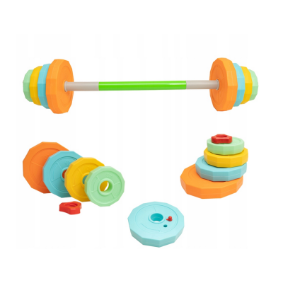 127309 SZTANGA DLA DZIECI Z OBCIĄŻENIEM WODNYM DO ĆWICZEŃ ASKATO