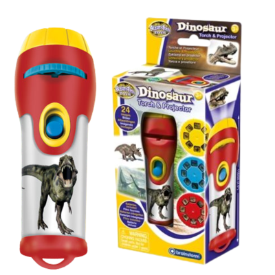 736602 LATARKA I PROJEKTOR 2W1 DINOZAURY SLAJDY