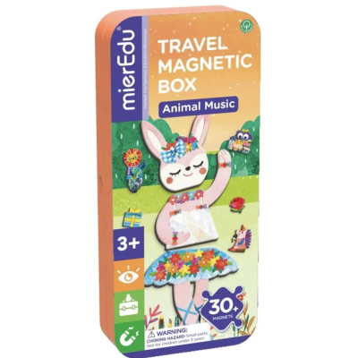 001719 PODRÓŻNE PUZZLE MAGNETYCZNE ZWIERZĄTKA PUSZKA 30EL