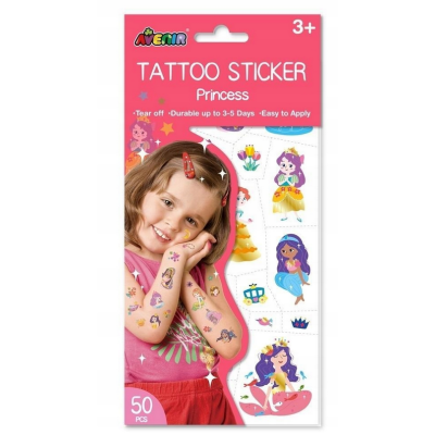381509 ZESTAW TATUAŻY TATUAŻE TATTOO KSIĘŻNICZKI