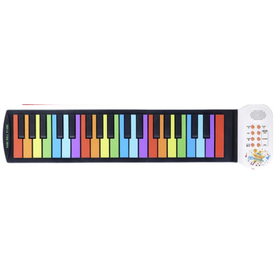 178108 PIANINKO ZWIJANE KOLOROWE KEYBOARD ORGANY ARTYK