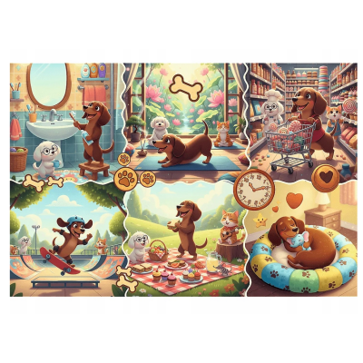 16567 TREFL PUZZLE DŁUGI DZIEŃ JAMNIKA 100 EL