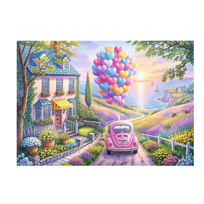 010971 TREFL PUZZLE ROMANTYCZNA PRZEJAŻDŻKA 1000 EL