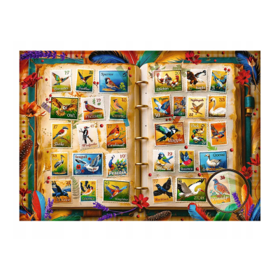 10979 TREFL PUZZLE KOLEKCJA ZNACZKÓW - ATLAS PTAKÓW 1000 EL