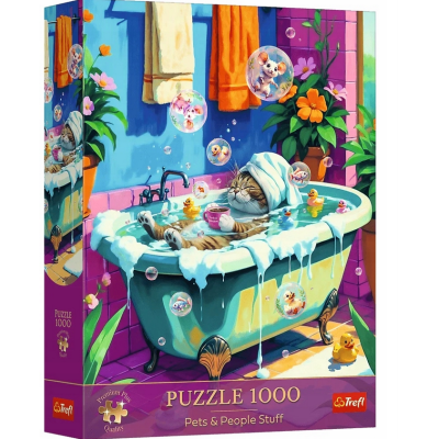 12141 TREFL PUZZLE PETS&PEOPLE STUFF MIAU RELAKS POWTÓRZ PREMIUM 1000 EL