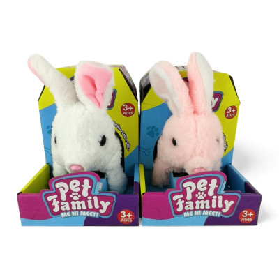 571911 INTERAKTYWNY KRÓLIK KRÓLICZEK NA BATERIE 2 KOLORY