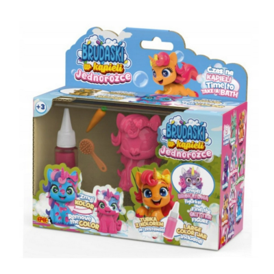 606372 BRUDASKI W KĄPIELI JEDNOROŻCE FIGURKA JEDNOROŻEC ISKIERKA