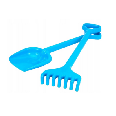 601424 ZESTAW OGRODOWY ŁOPATA + GRABIE DLA DZIECI KWIATEK TECHNOK RÓŻNE KOLORY 50CM