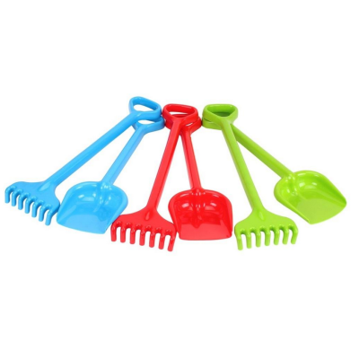 601424 ZESTAW OGRODOWY ŁOPATA + GRABIE DLA DZIECI KWIATEK TECHNOK RÓŻNE KOLORY 50CM