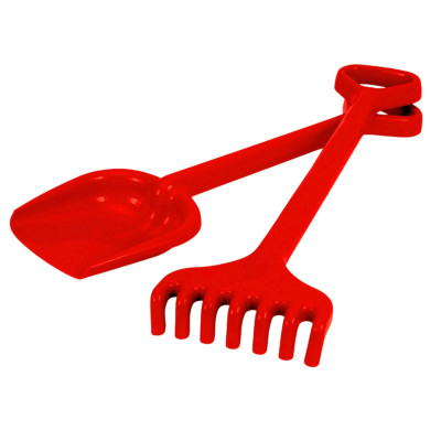 601424 ZESTAW OGRODOWY ŁOPATA + GRABIE DLA DZIECI KWIATEK TECHNOK RÓŻNE KOLORY 50CM