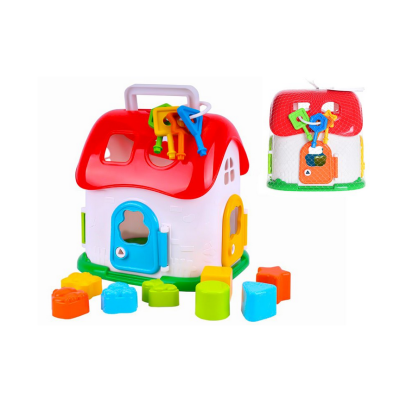 606719 SORTER EDUKACYJNY DOMEK Z KLUCZYKAMI KLOCKI FIGURY