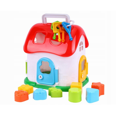 606719 SORTER EDUKACYJNY DOMEK Z KLUCZYKAMI KLOCKI FIGURY