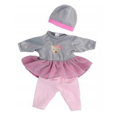 839536 UBRANKO DLA LALKI BOBAS KOMPLET SPODENKI BLUZKA 32CM