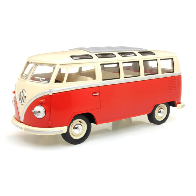 378062 POJAZD VOLKSWAGEN CLASSICAL BUS CZERWONY AUTOBUS DAFFI 1:24
