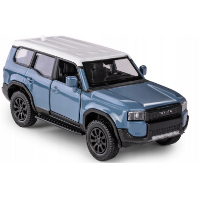 111745  RMZ METALOWE AUTO MODEL POJAZD TOYOTA LAND CRUISER NIEBIESKI