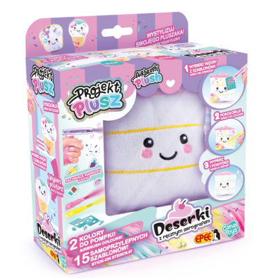 606945 PROJEKT PLUSZ DESERKI CIASTUŚ MASKOTKA DO KOLOROWANIA