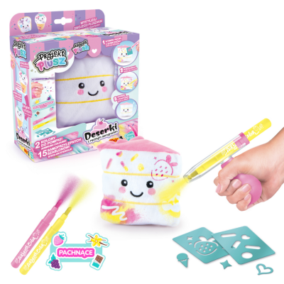 606945 PROJEKT PLUSZ DESERKI CIASTUŚ MASKOTKA DO KOLOROWANIA